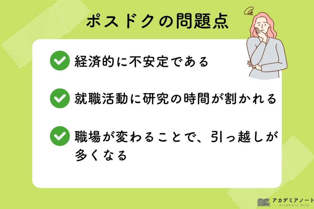 ポスドクの問題点