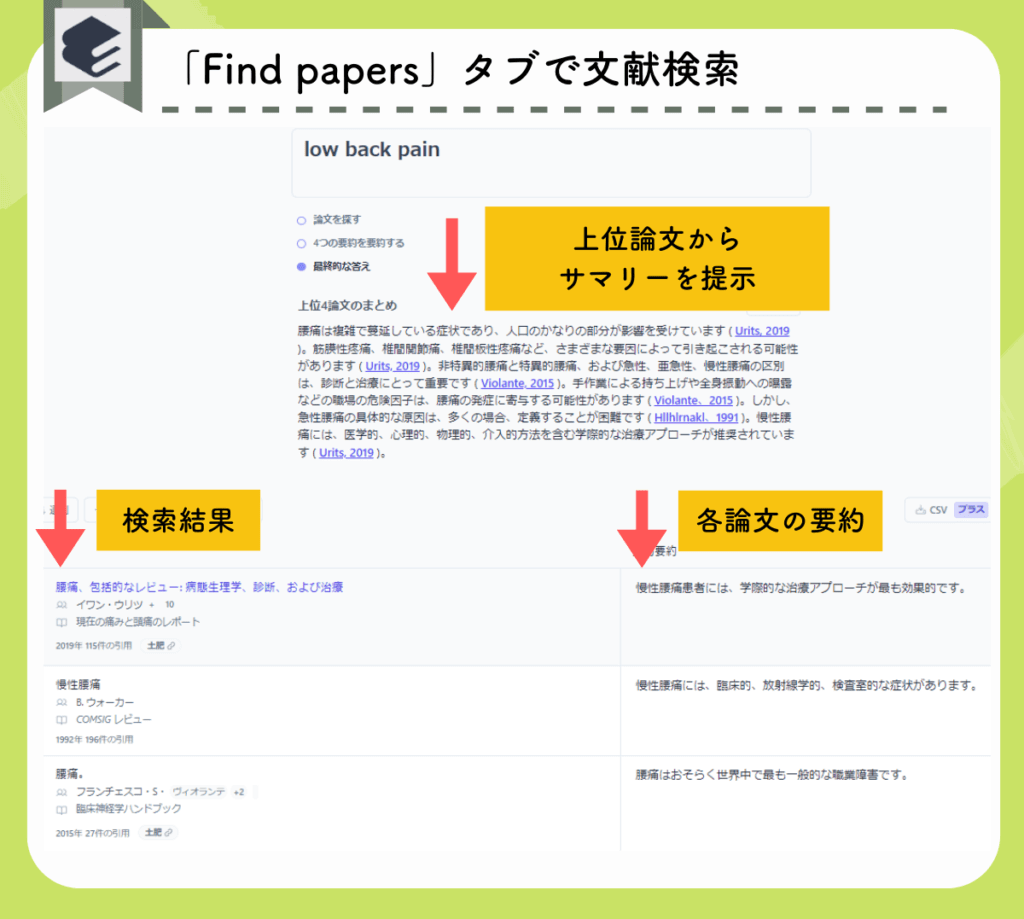 Elicitで論文検索