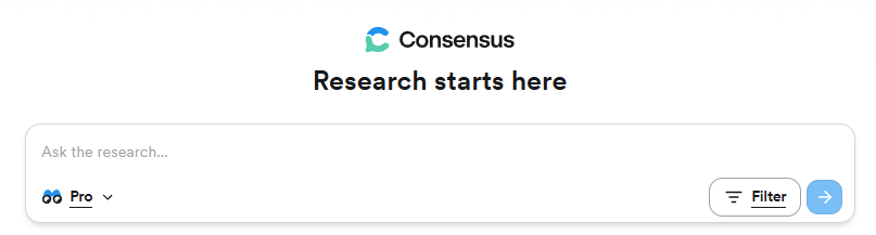 Consensusのトップページ