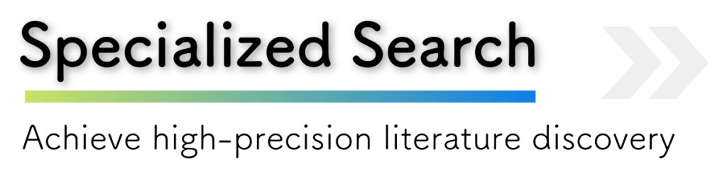 Specialized Search