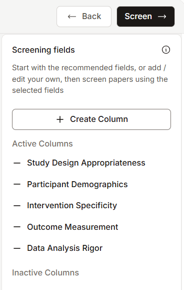 PaperguideのDeep Researchのステップ(実際の画面)