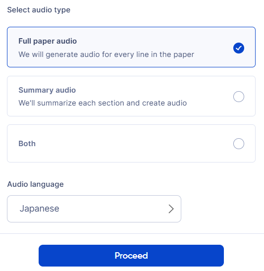 R Discoveryの論文音声化機能