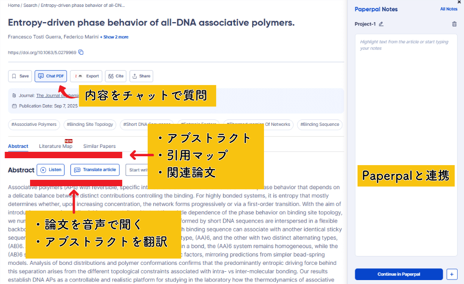 R Discoveryの論文ページ