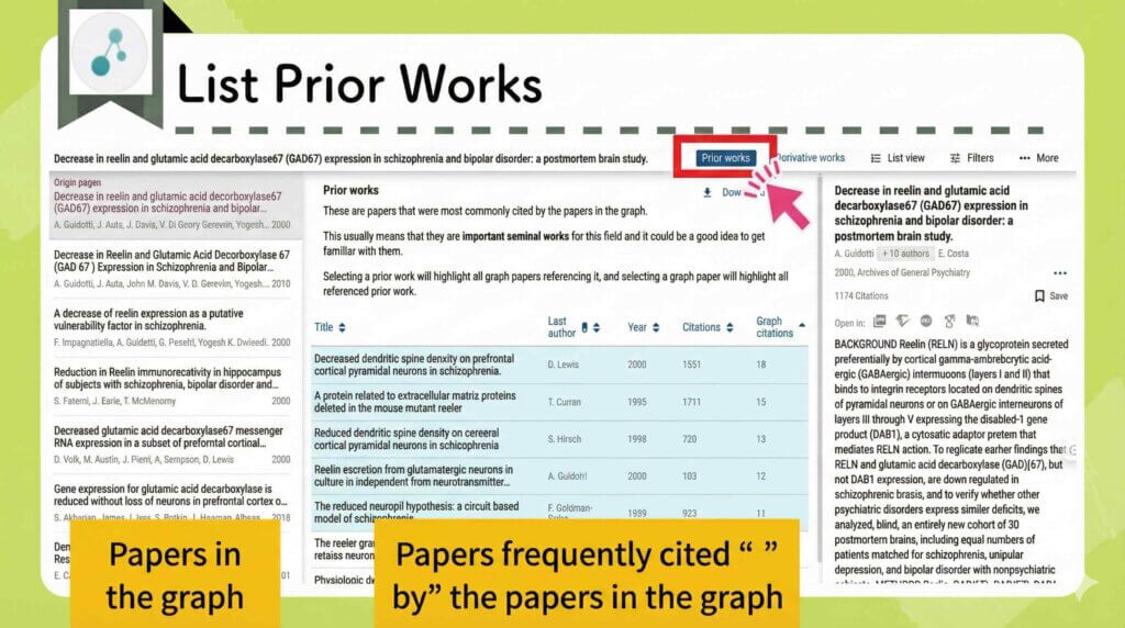 이전 작품 목록(Connected papers)