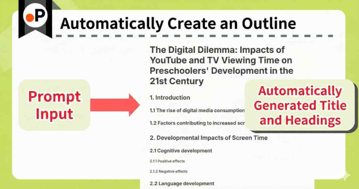 자동화된 개요 작성(페이퍼가이드)