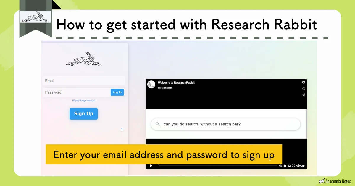 How to get started with (Research Rabbit)