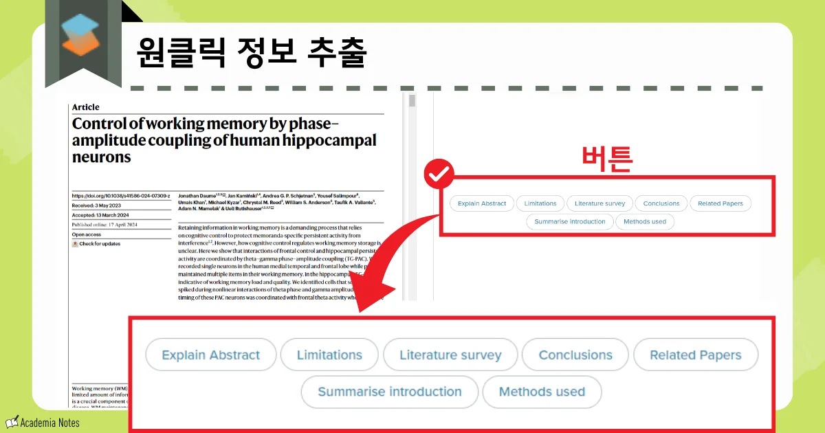 SciSpace의 논문 요약 및 분석 화면