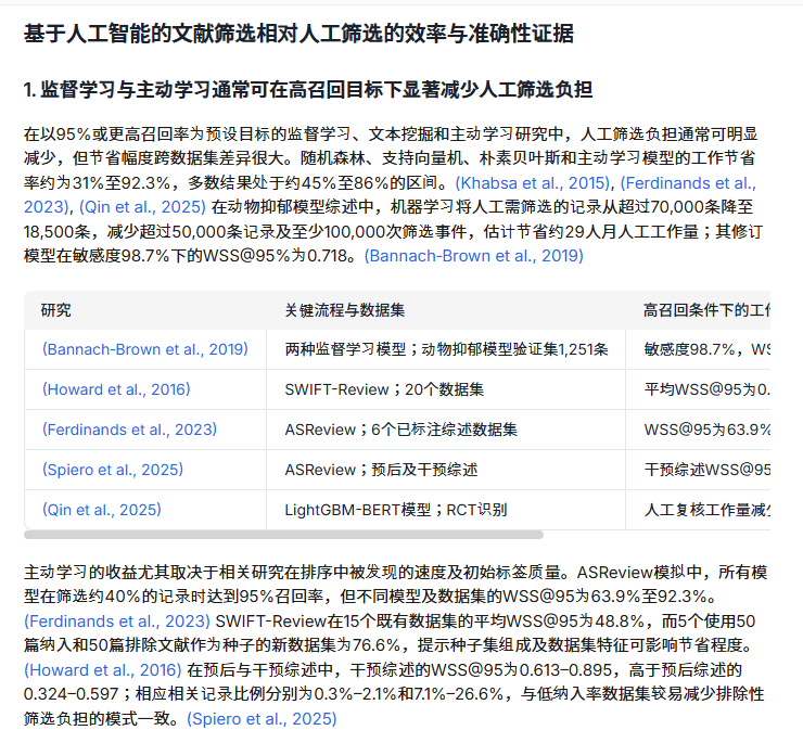 Paperguide 综述报告的结果部分