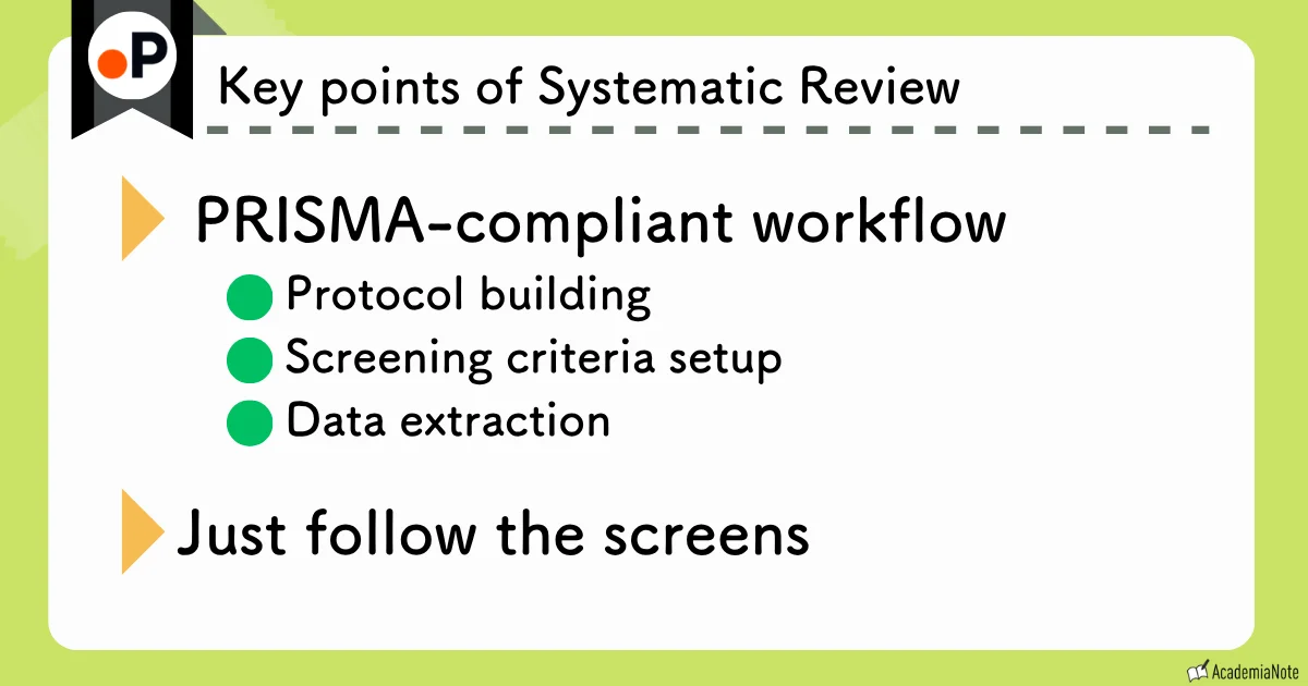 Key points of Systematic Review in Paperguide